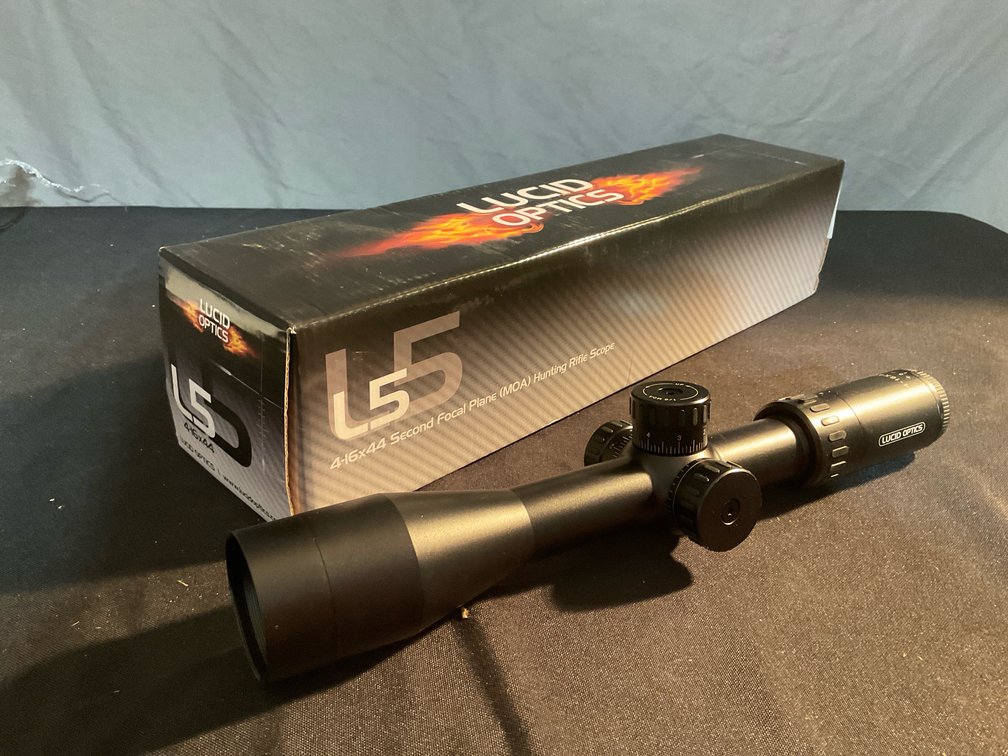 Lucid Optics L5 4-16x44 SFP MOA Rifle Scope