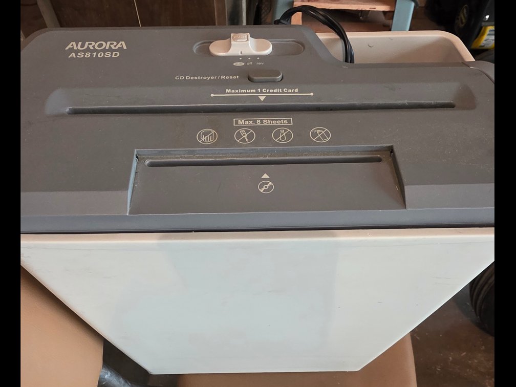 Aurora Paper Shredder