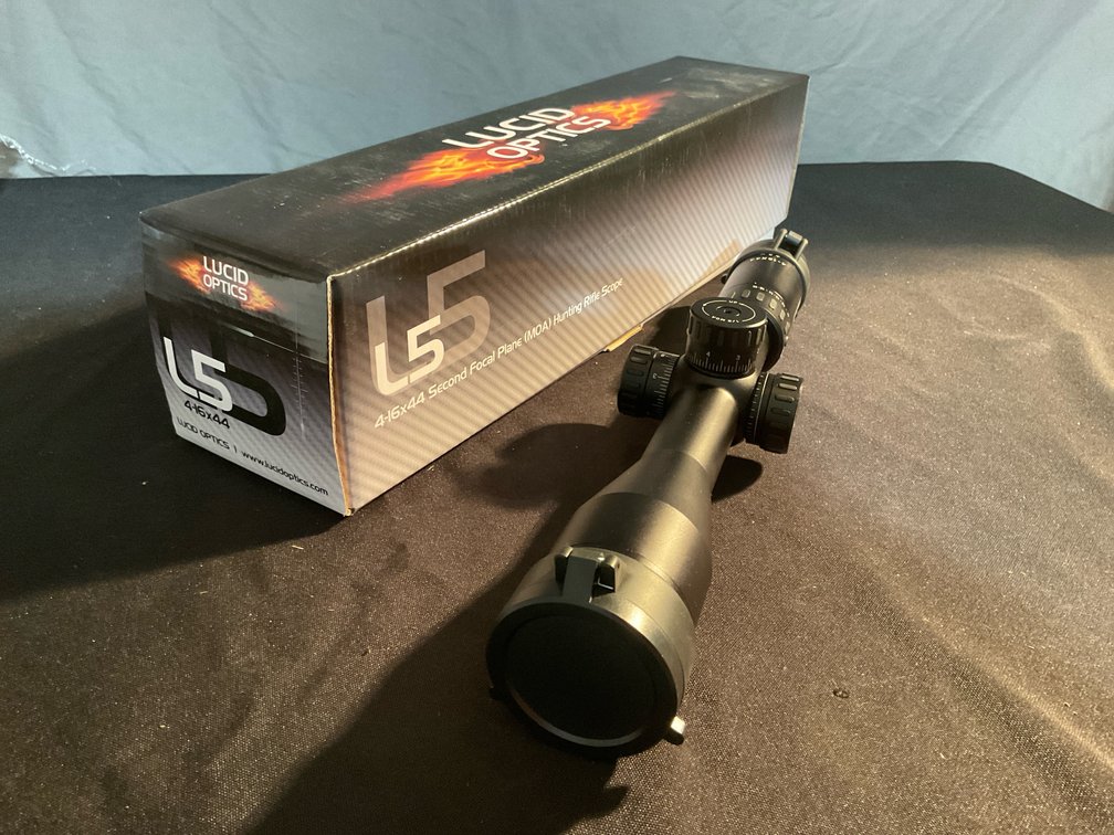 Lucid Optics L5 4-16x44 SFP MOA Rifle Scope