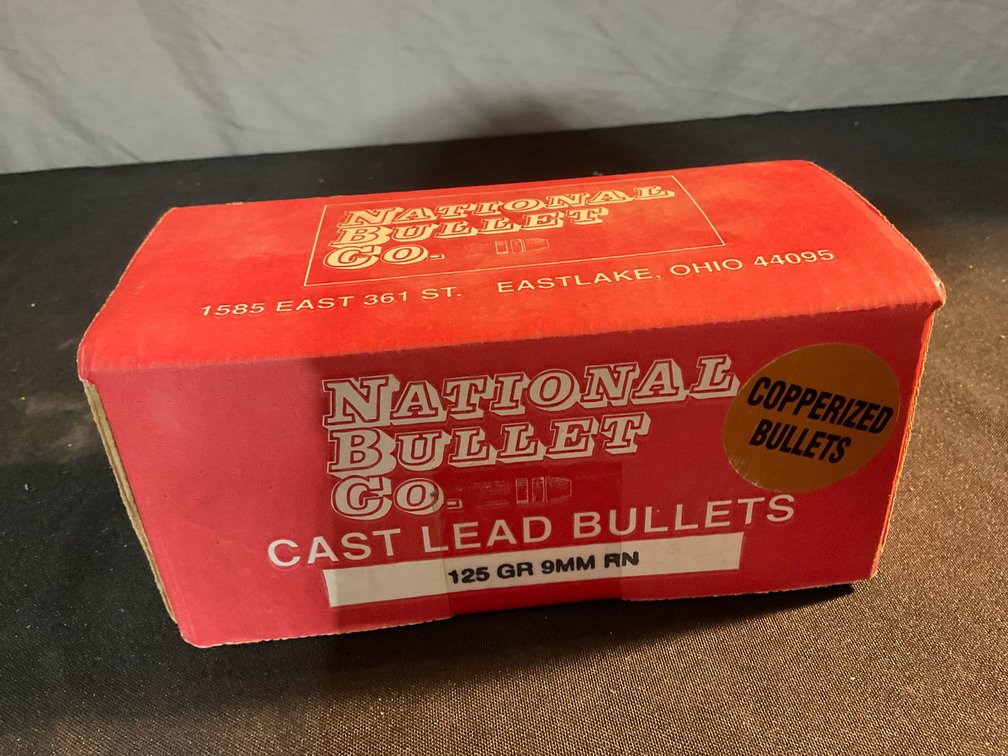 National 9mm 125gr RN Bullets (500)