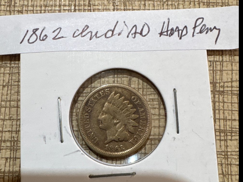 1862 Indian Head Penny