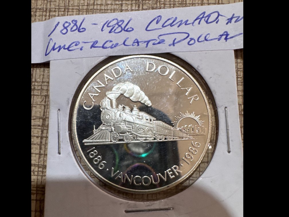 1886-1986 Canadian Uncirculated Dollar