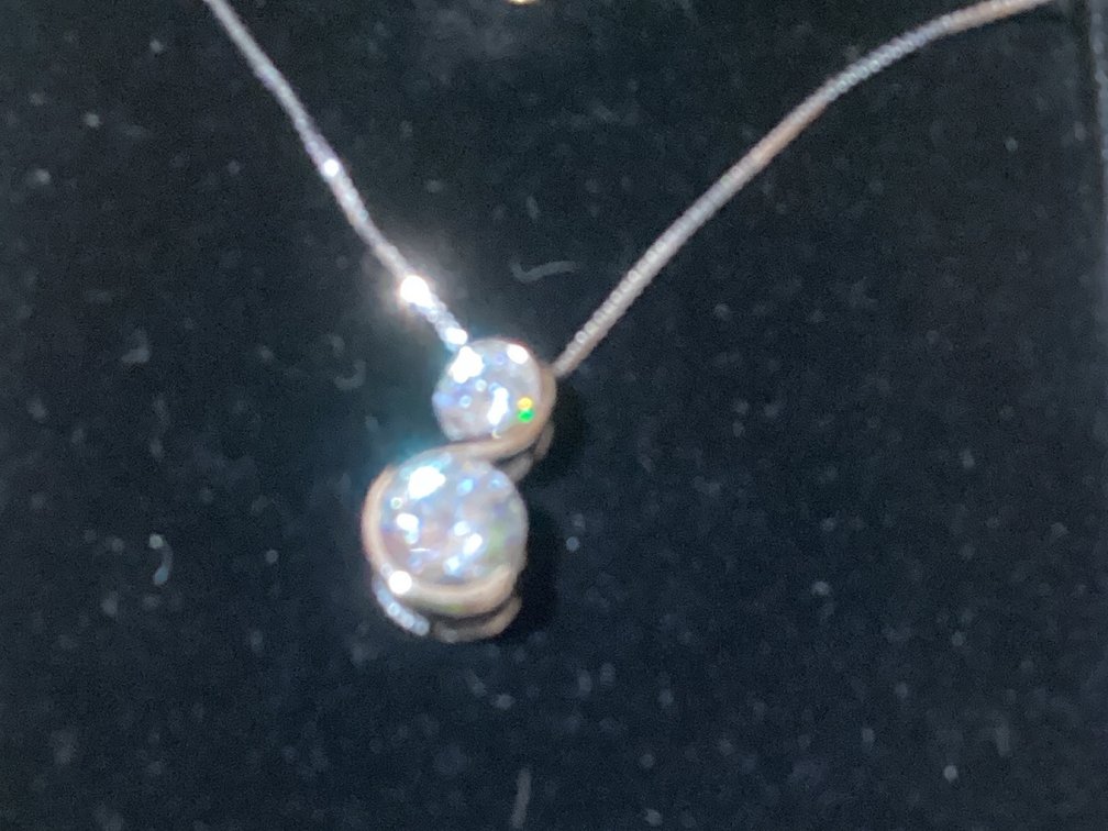 Sterling Silver Necklace With Stones