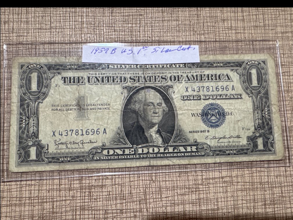1959 B U.S. $1 Silver Certificate