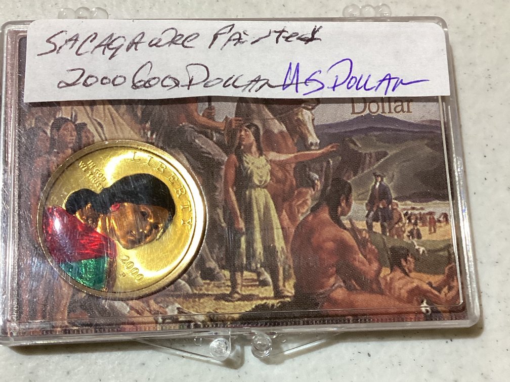 2000 Sacagawea Painted Gold Dollar
