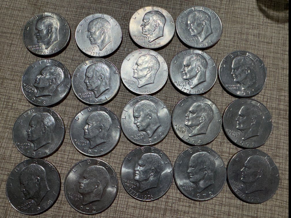Eisenhower Dollar Coins (Mixed Dates)