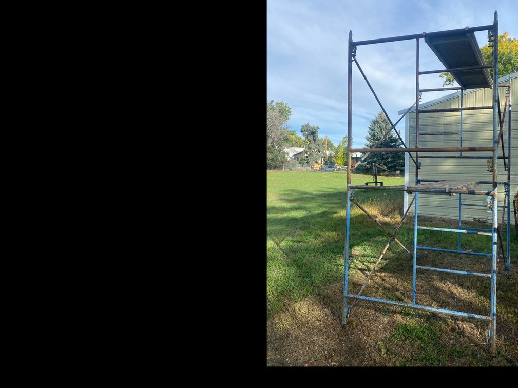 Scaffolding and storage rack