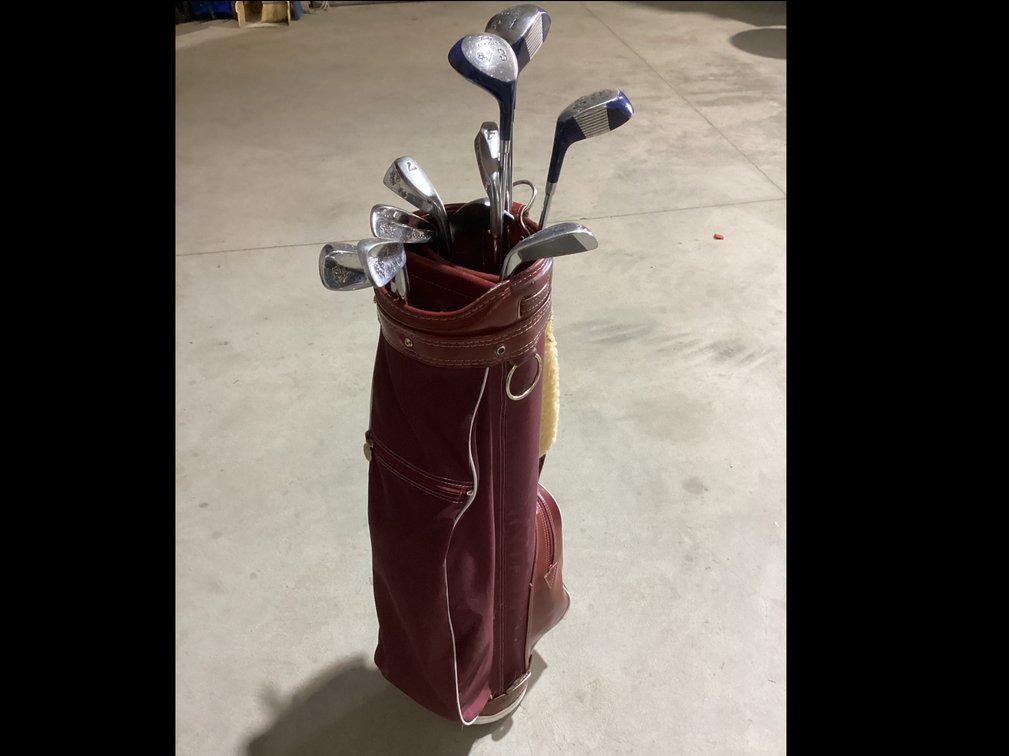 Golf Bag With Lady Cougar Clubs