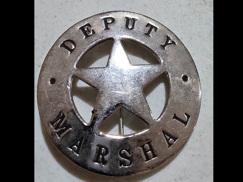 Metal Deputy Marshal Badge