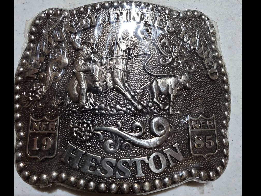 Hesston National Finals Rodeo 1985 Beltbuckle