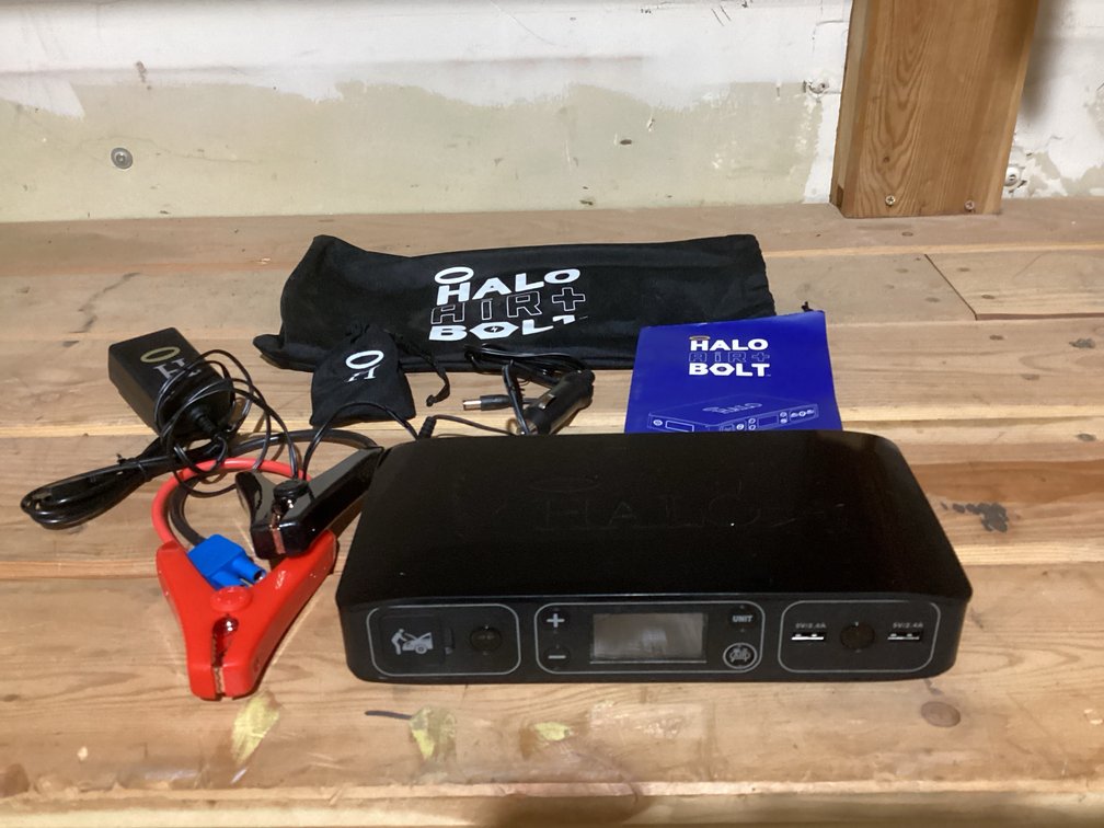 Halo Air Bolt Portable Car Jumper Starter & Air Compressor