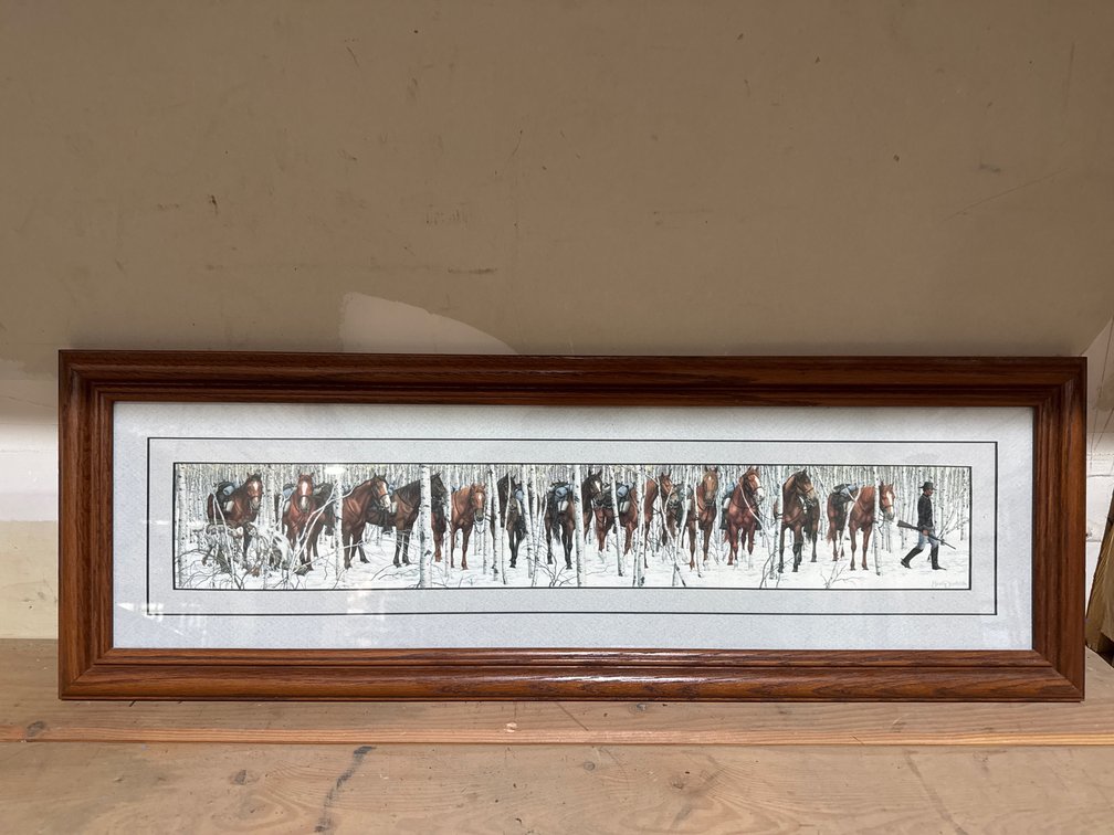 Camouflage Print Titled “ Two Indian Horses” Picture