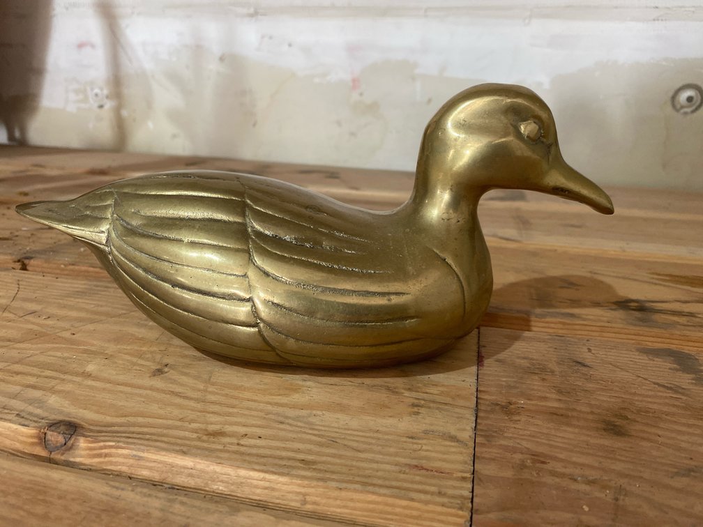 Hollow Brass Duck