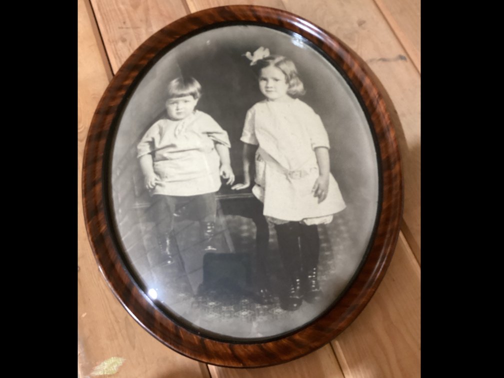 Childrens Photograph Convex Glass