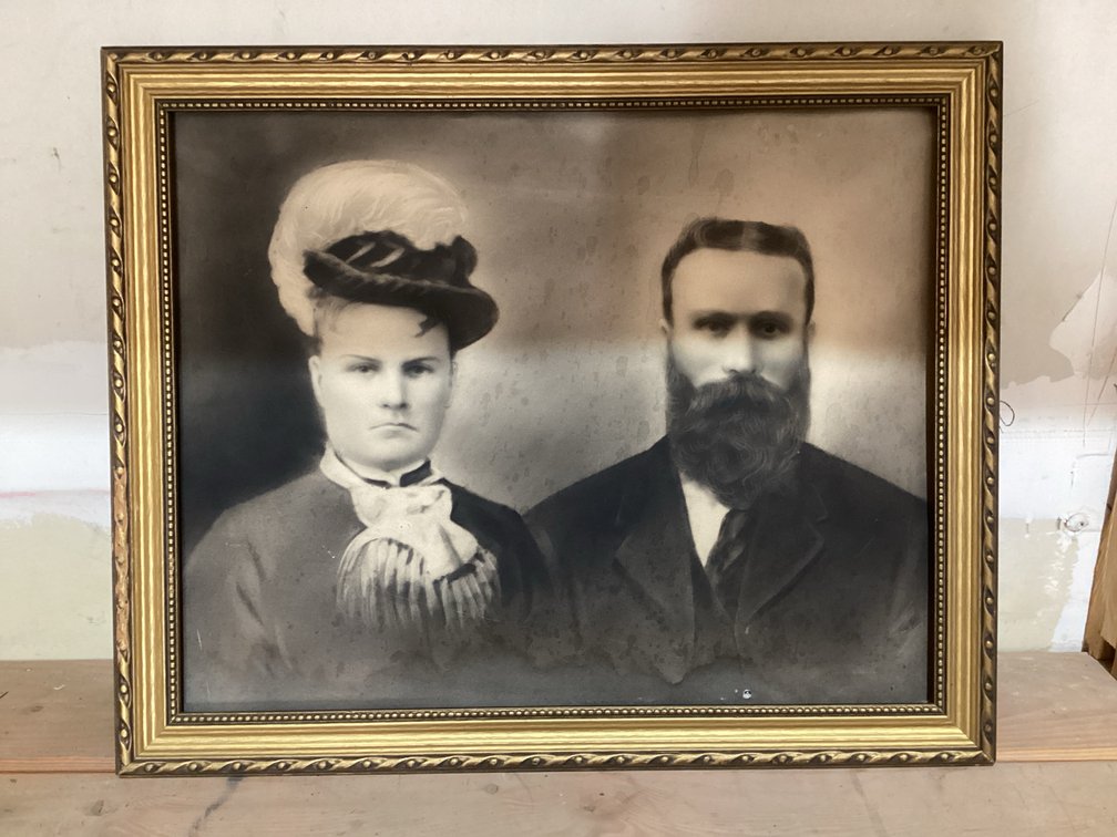 Vintage Mother & Father Photo