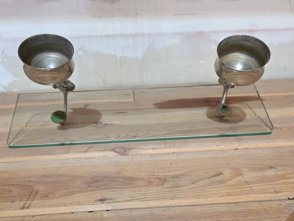 Shelf with Candle Holders