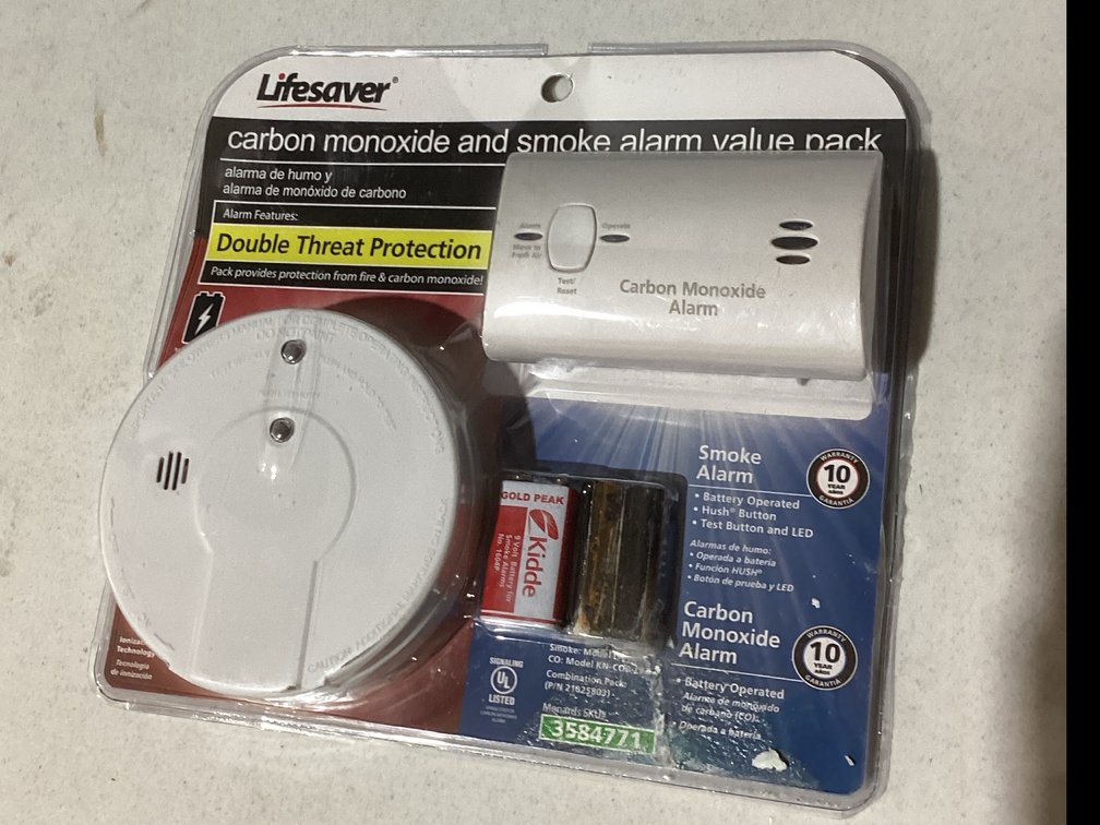 Lifesaver Carbon Monoxide and Smoke Alarm Value Pack