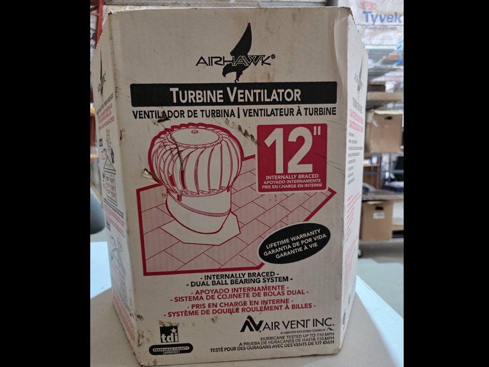Airhawk Turbine Ventilator