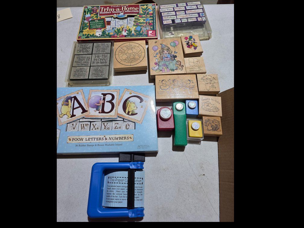 Crafting Stamps, Punches, Paper Crimper