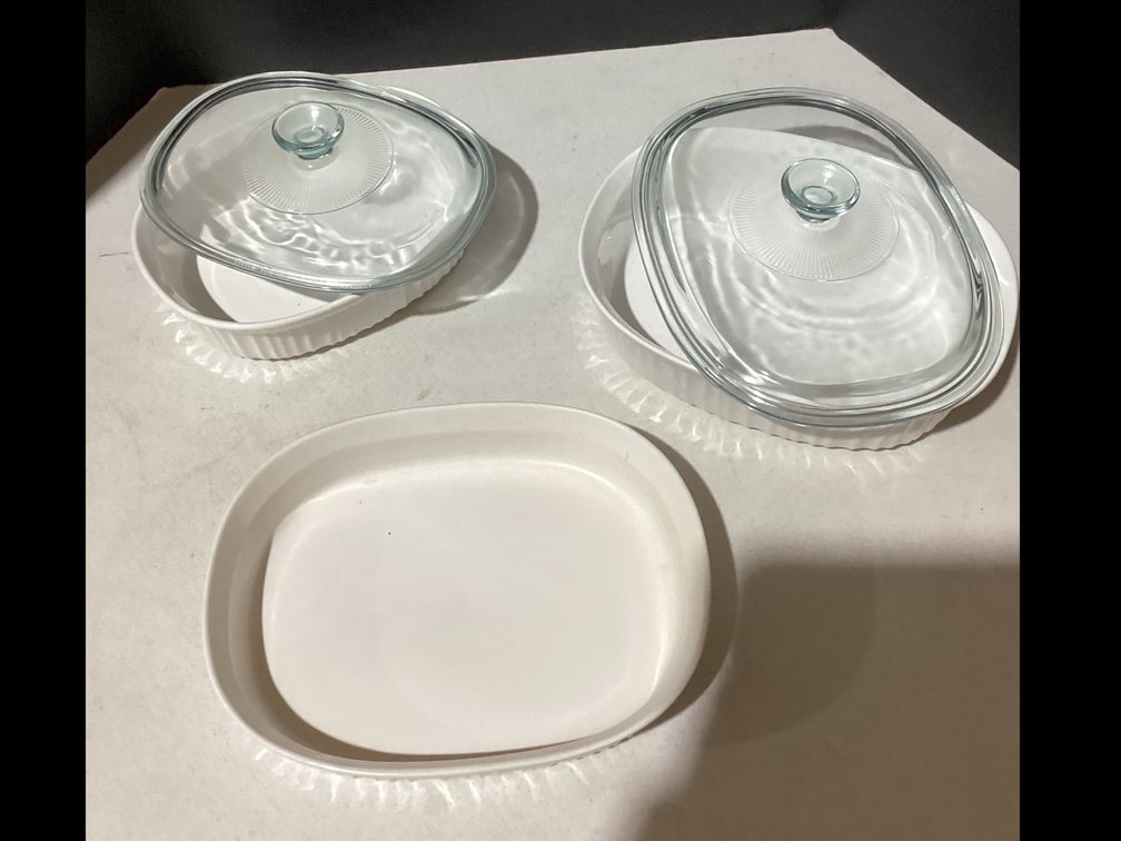 Stoneware Casserole Dishes by Corningware