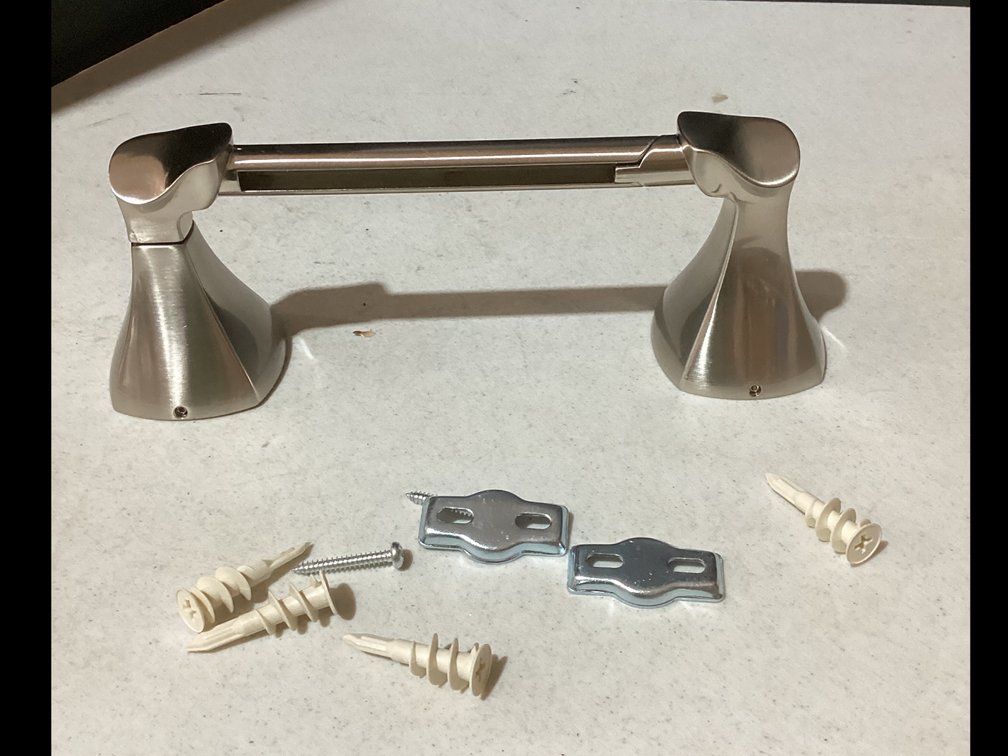 Brushed Nickel Toilet Paper Holder