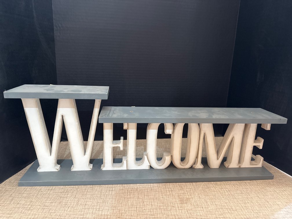 Wooden Welcome Sign