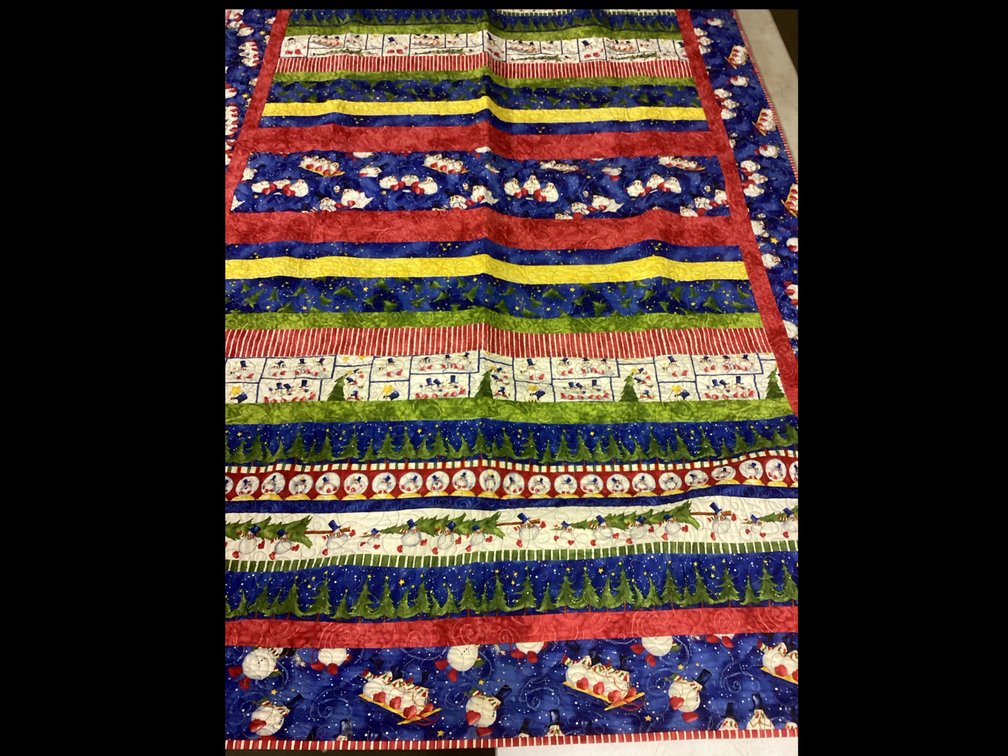 Christmas Quilted Throw Quilt