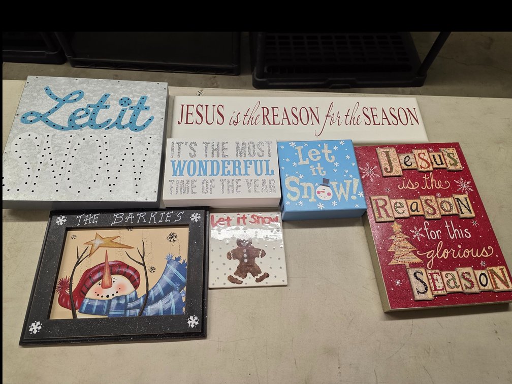 Assorted Christmas  Signs