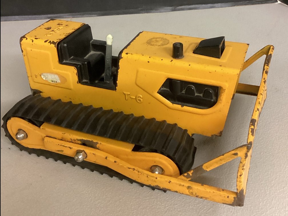 Tonka T-6 Pressed Steel Bulldozer with Rubber Tracks