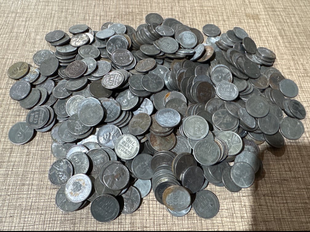 Steel Wheat Pennies