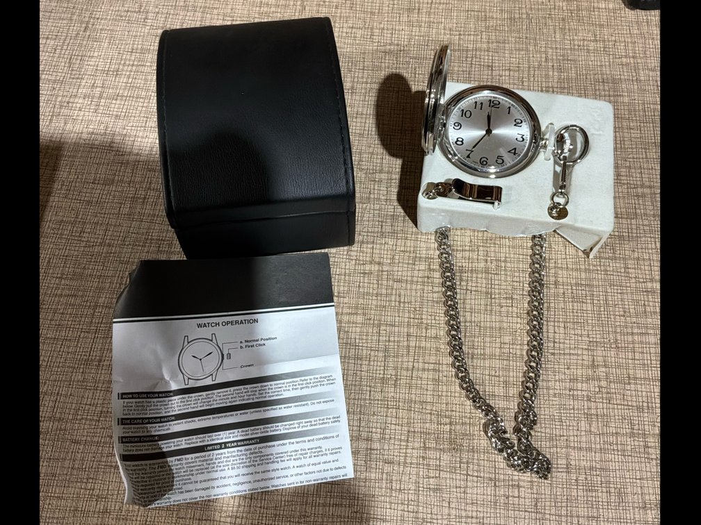 Silver Tone Pocket Watch