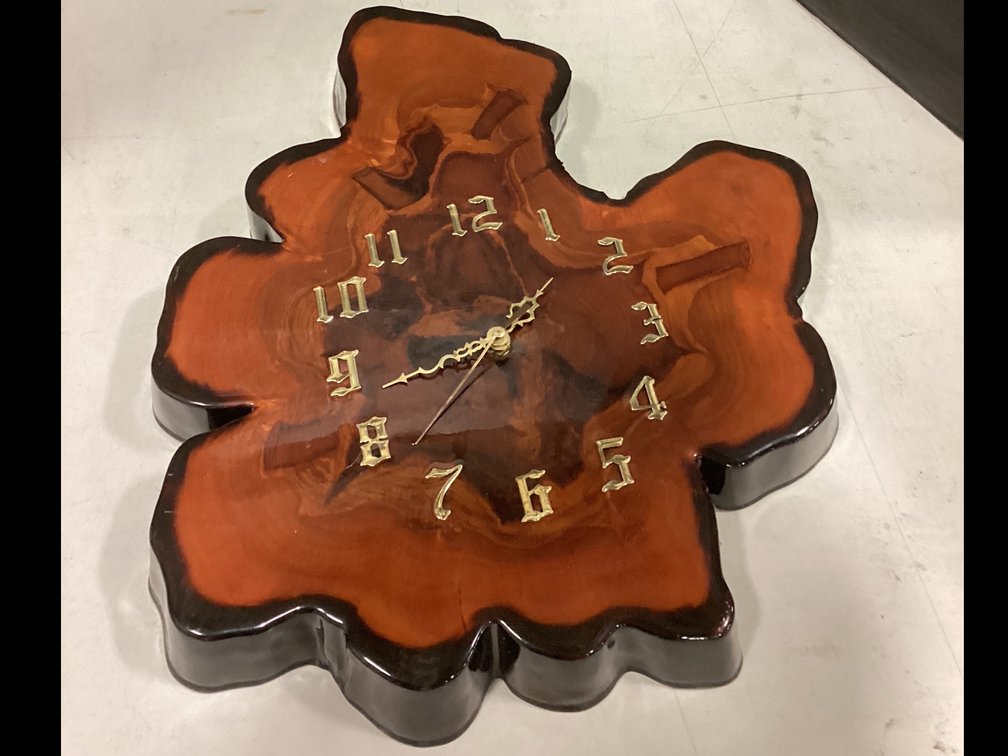 Wooden Battery Wall Clock