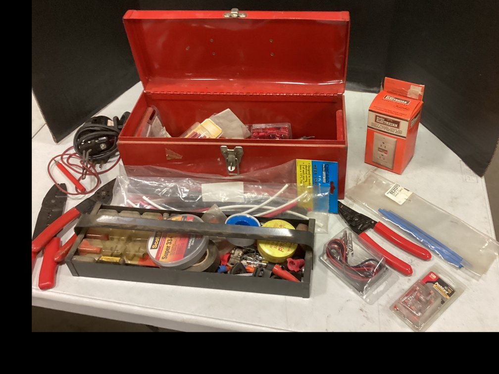 Toolbox With Electrical Supplies