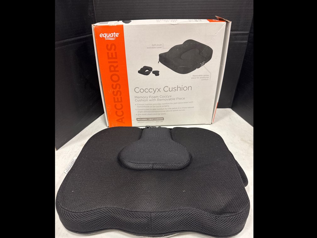 Equate Coccyx Memory Foam Cushion