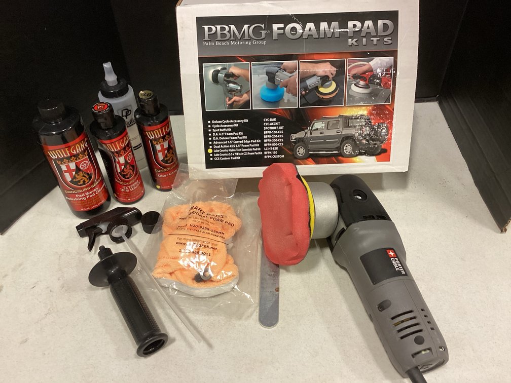 Porter Cable Polisher Palm Beach Motoring Foam Pad Kit