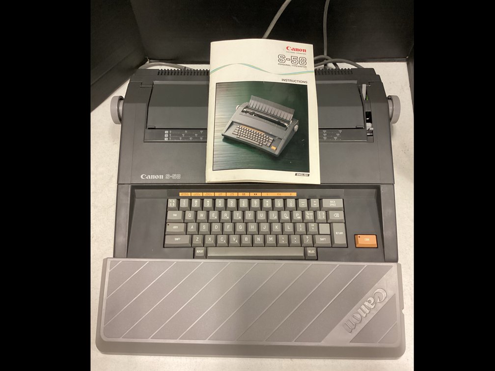 Canon S-58 Electric Typewriter,