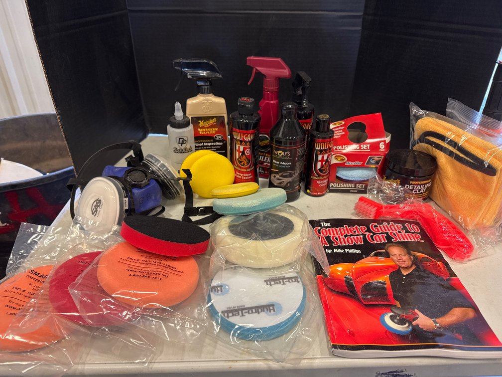 Car Wax, Polish, Buffer, Mask, Book, Polishing Rags