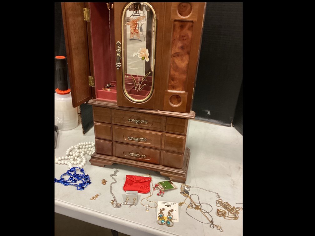 Jewelry Case with Costume Jewelry