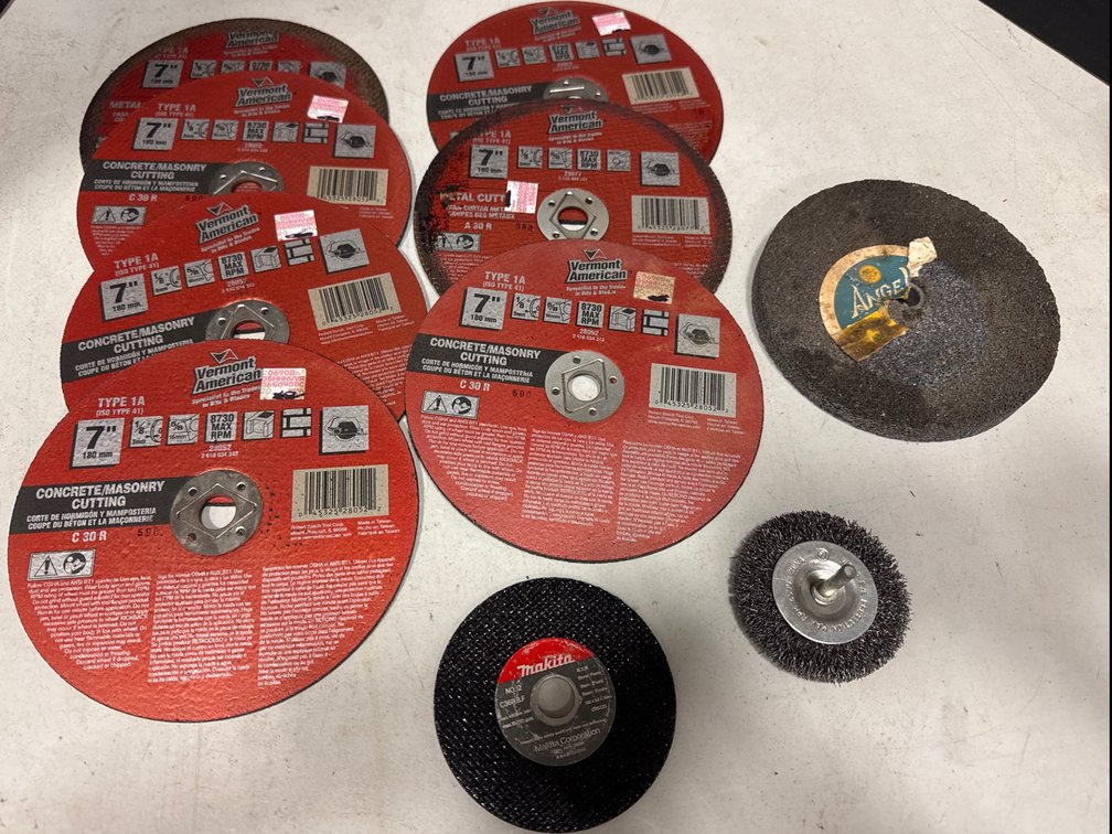 Concrete/Masonry Cutting, Grinding, Wire Wheels