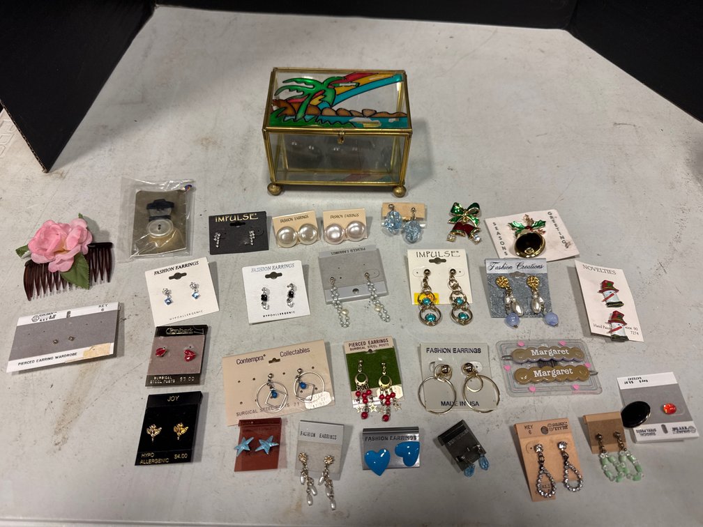 Earring Sets and Jewelry Box