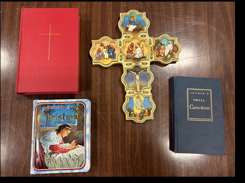 Religious Books and Cross