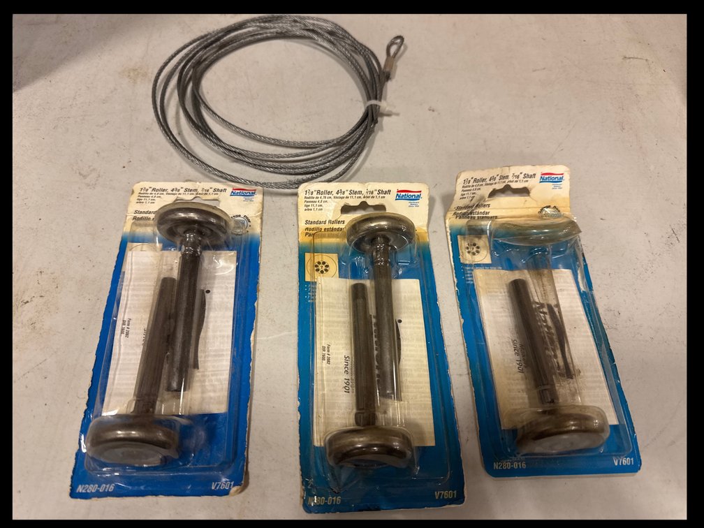 Standaed Garage Door Rollers and Cable