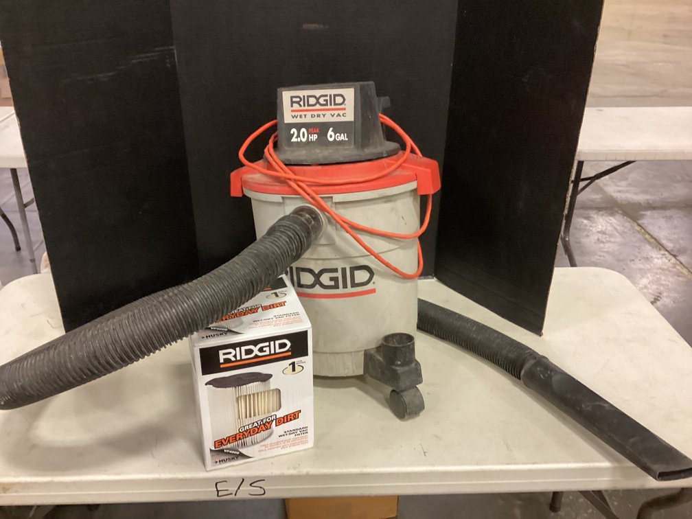 Ridgid Shop Vac & Filter