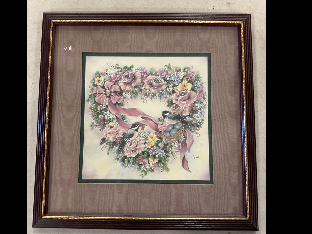 Home interiors Heart Shaped Floral Picture