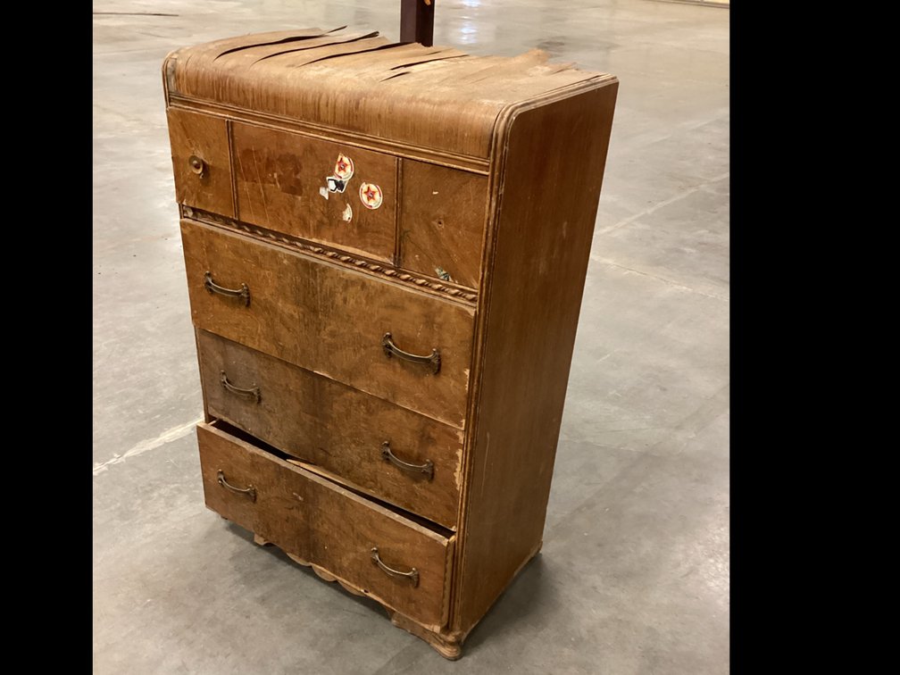 Art Deco Waterfall Style Chest of Drawers