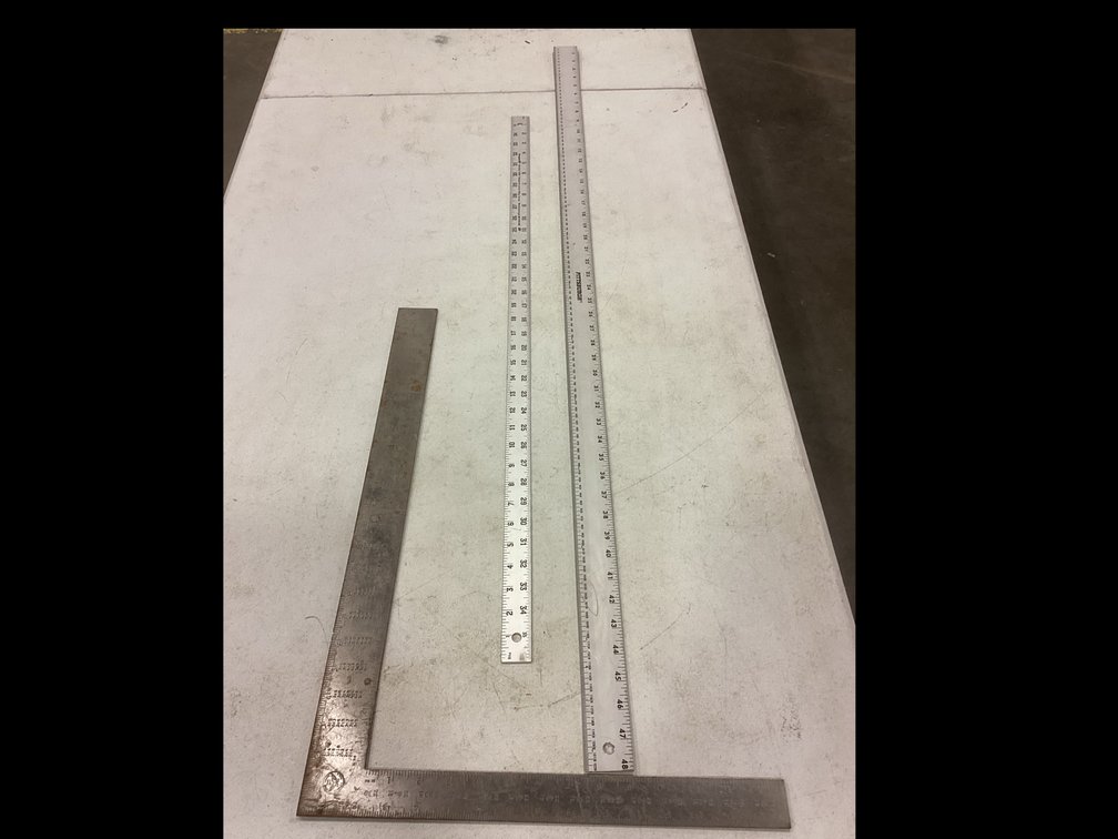 Metal Measuring Sticks & Square