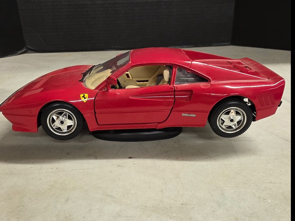 1984 Ferrari 288 GTO in red, manufactured by Bburago