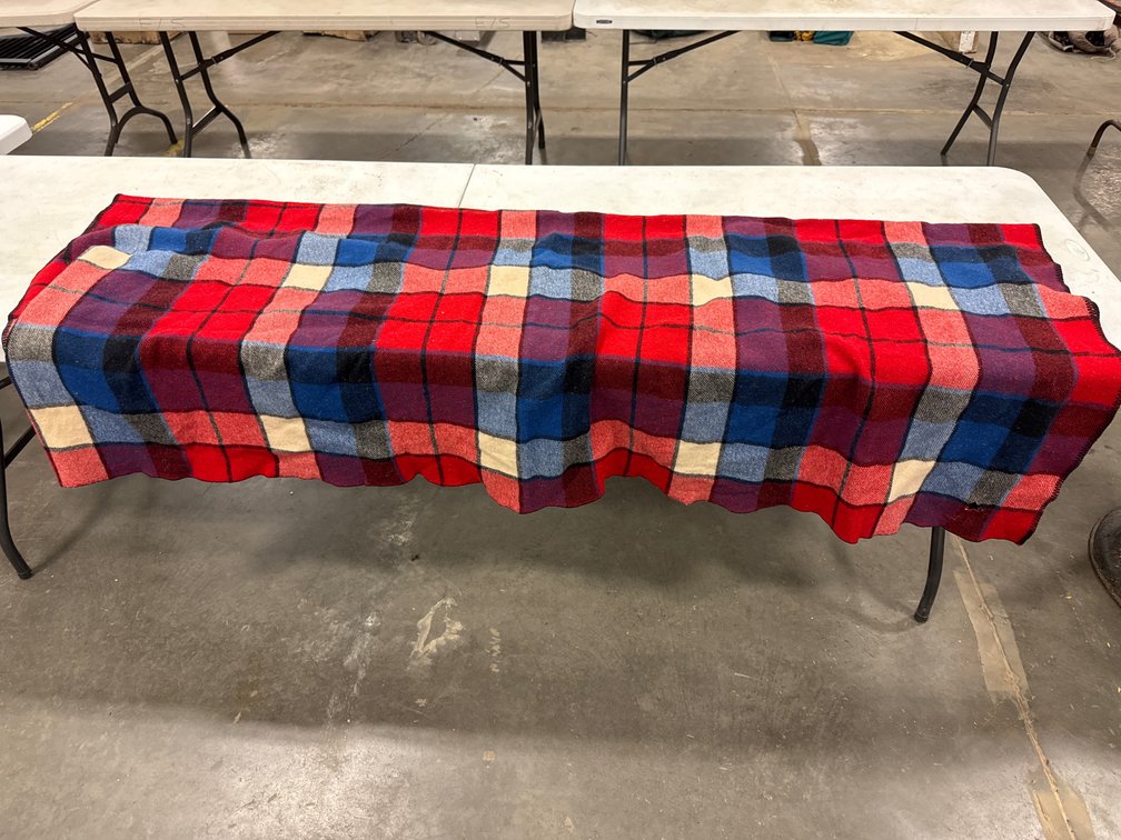 Wool plaid Blanket