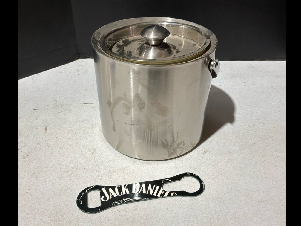 Ice Bucket & Jack Daniels Bottle Opener