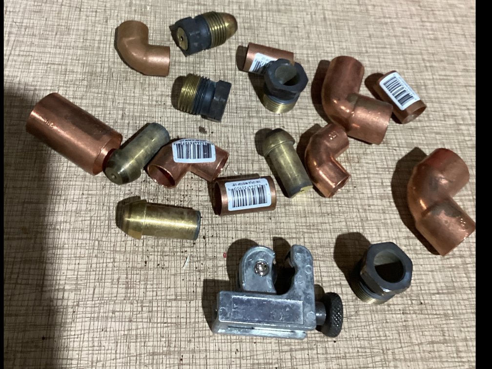 Copper & Brass Plumbing Fittings & Mini Tubing Cutter